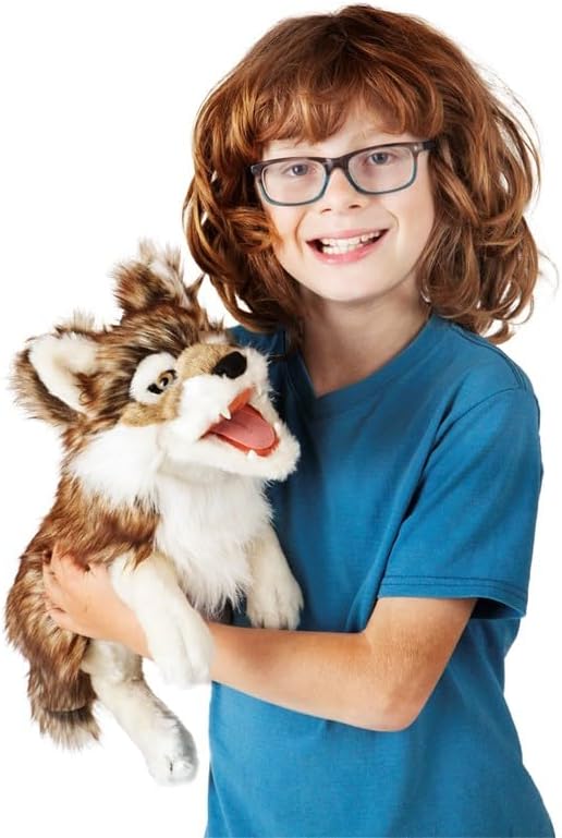 Folkmanis Wolf Hand Puppet (Grey)