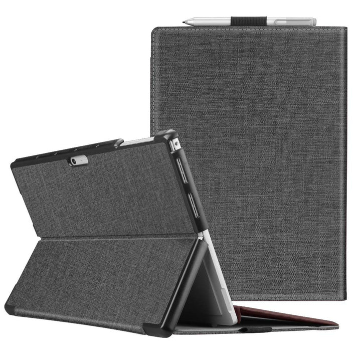 Fintie Hülle für Microsoft Surface Pro 7/7 Plus / 6/5, Business Schutzhülle mit Harter Schale, anpas