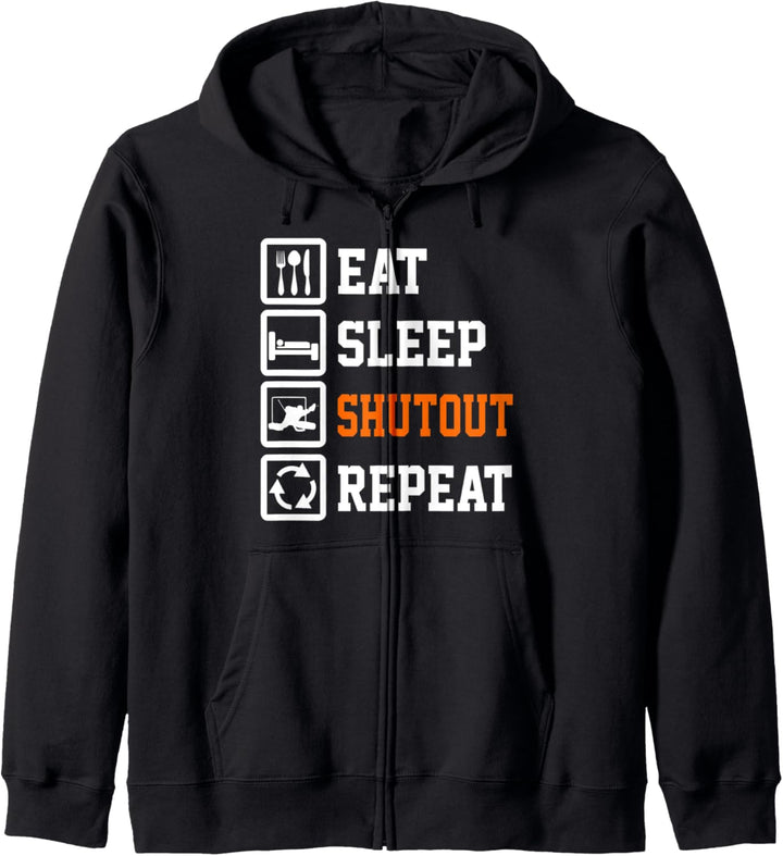 Eat Sleep Shoutout Wiederholung Funny Shoutout Kapuzenjacke