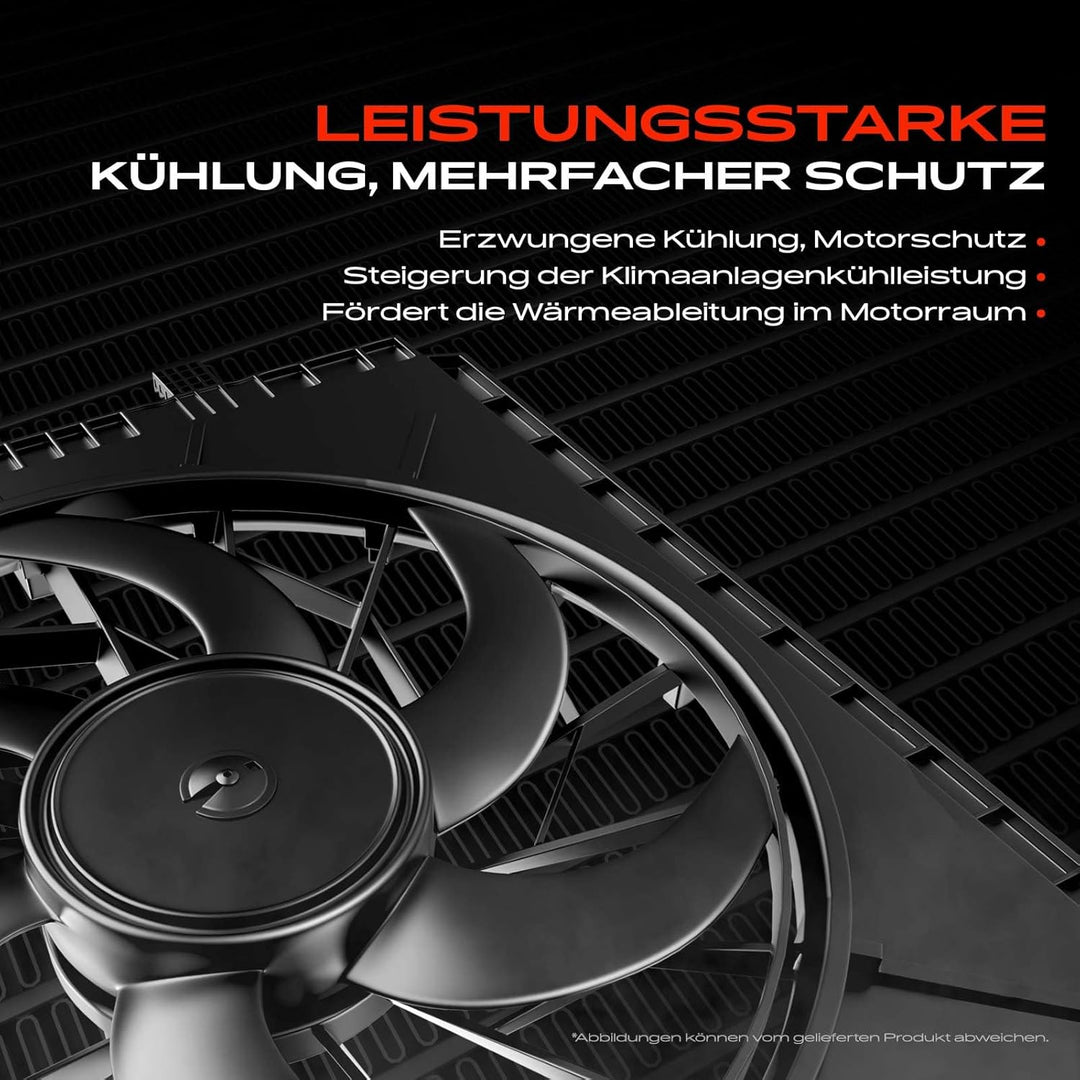 Frankberg Lüfter Motorkühlung Kühlerlüfter Kompatibel mit B-Max JK 1.4L-1.6L 2012-Heute B-Max Van JK