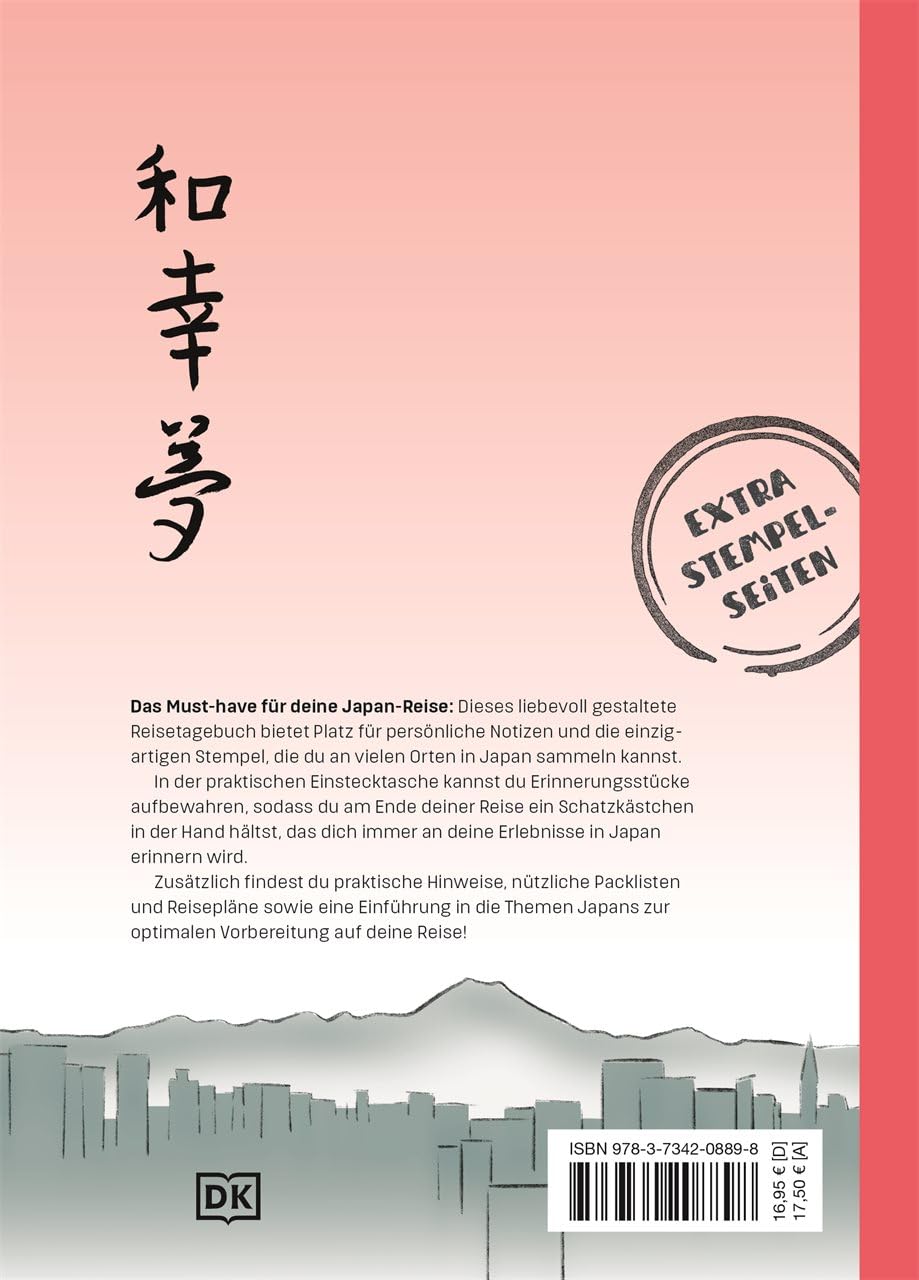 Reisetagebuch Japan: Tagebuch zum Ausfüllen für deine Japan-Reise. Urlaubstagebuch im A5-Format mit
