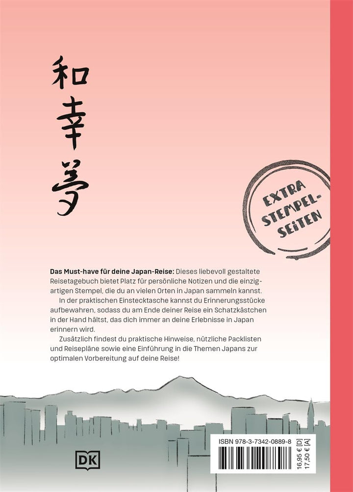 Reisetagebuch Japan: Tagebuch zum Ausfüllen für deine Japan-Reise. Urlaubstagebuch im A5-Format mit