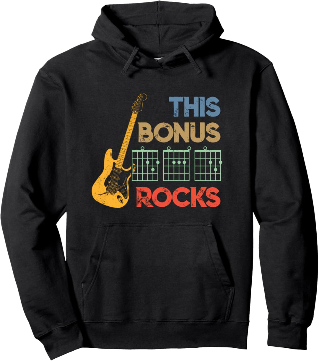 This Bonus DAD Rocks Guitar Chords - Guitarist Fathers Day Pullover Hoodie