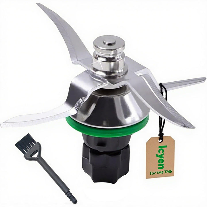 Messer für Vorwerk Thermomix TM5 TM6, Messer für Thermomix Küchenmaschine Mixmesser Edelstahl, inkl