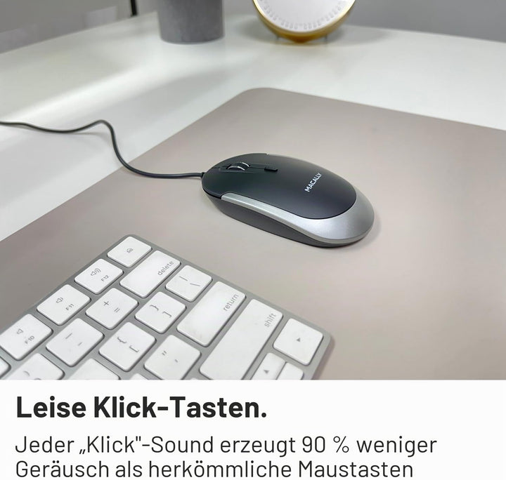 Macally USB-Typ-C-Maus – Schlankes & kompaktes Design – USB-C-Maus für MacBook Pro iMac PC usw. – Ei