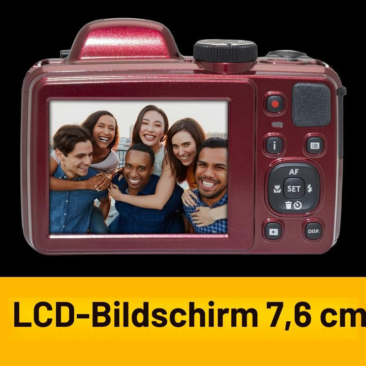 KODAK Pixpro Astro Zoom AZ405 – Digitalkamera Bridge Zoom, X40 Zoom, 24 mm Weitwinkel, 20 Megapixel,