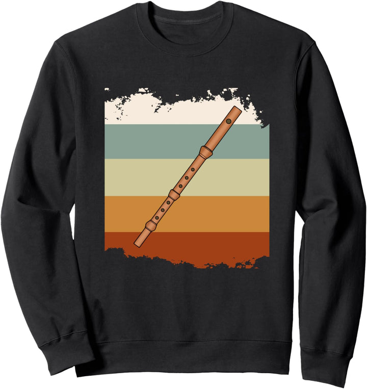 Flöte Klassische Musik Orchester Flötist Konzertmusiker Sweatshirt
