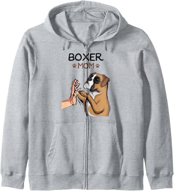 Boxer Hunde Mama Frauchen Damen Kapuzenjacke