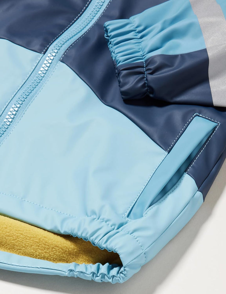 Playshoes Unisex Kinder Fleece-Futter Regenmantel Regenjacke Regenbekleidung 80 Blau, 80 Blau