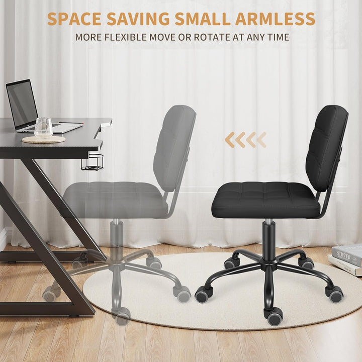 Leader Accessories Schreibtischstuhl höhenverstellbarer Bürostuhl ergonomischer Drehstuhl ohne Armle