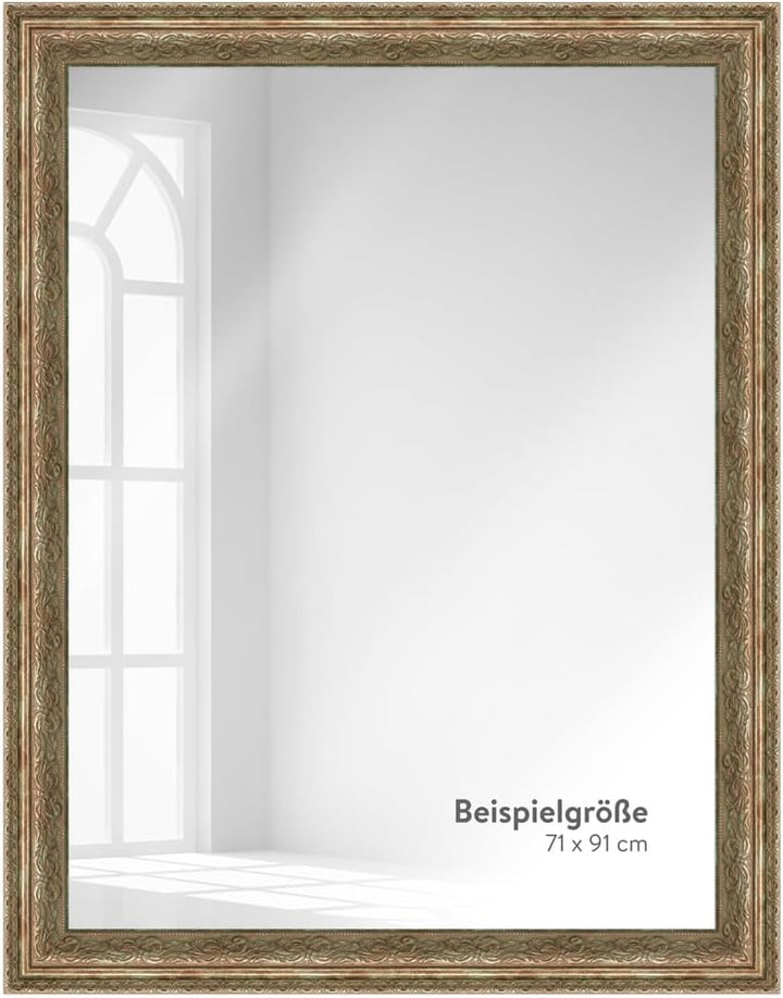 WANDStyle Spiegel Barock und Antik Stil I Aussenmass ca. 41x56 cm I Farbe Bronze I bronzener Wandspi