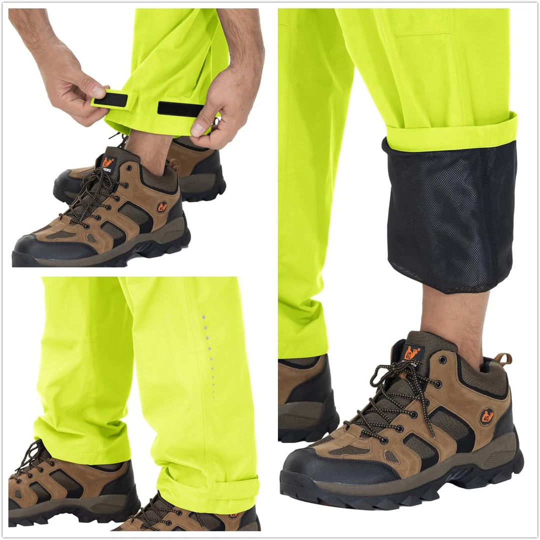 donhobo Herren Hose Wasserdicht Regenhose Leichte Winddichte Fahrrad für Outdoor Mesh Atmungsaktiv A