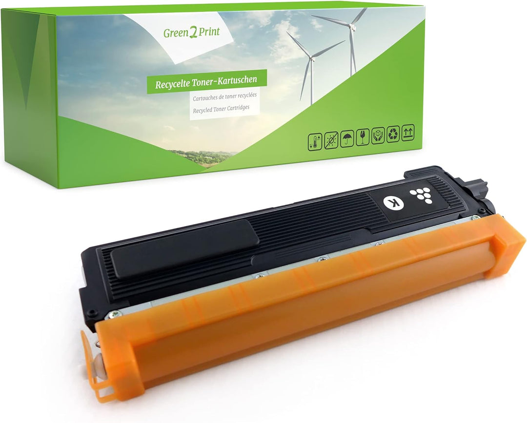 Green2Print Toner Doppelpack, 2 Kartuschen 2X 2200 Seiten ersetzt Brother TN-230BK passend für Broth