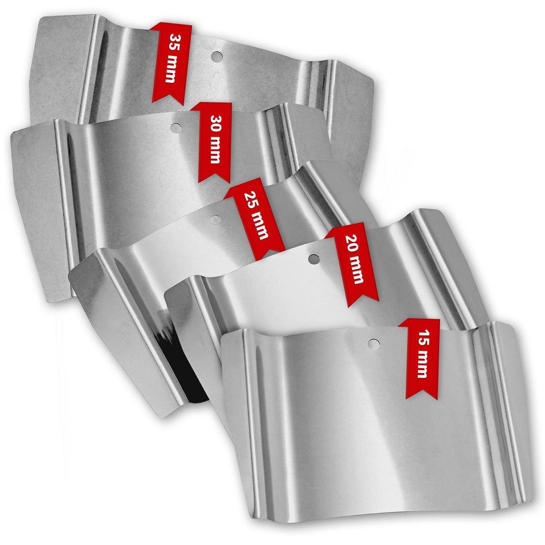 MULTIPICK Türfallengleiter - [5 Stück | 15, 20, 25, 30, 35 mm] Türfallen Öffnungswerkzeug - Edelstah