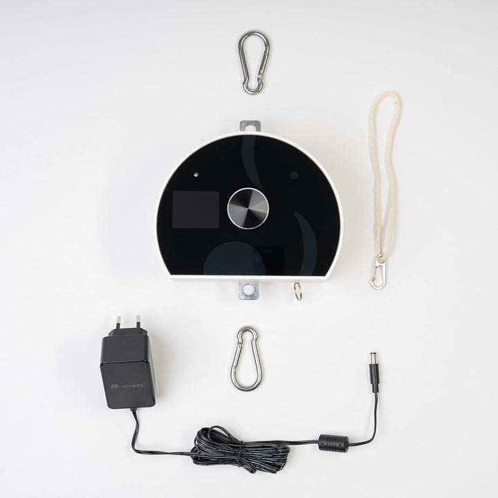 elvent® Federwiege Lullaby - Babywiege - Motor für Federwiege (Schwarz-Weiss), Schwarz-weiss