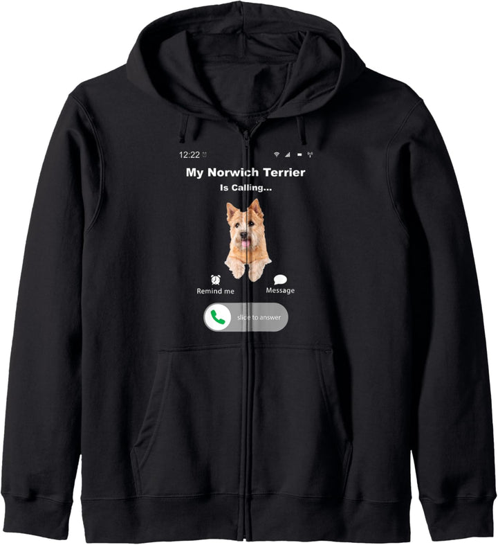 My Norwich Terrier is Calling Kapuzenjacke