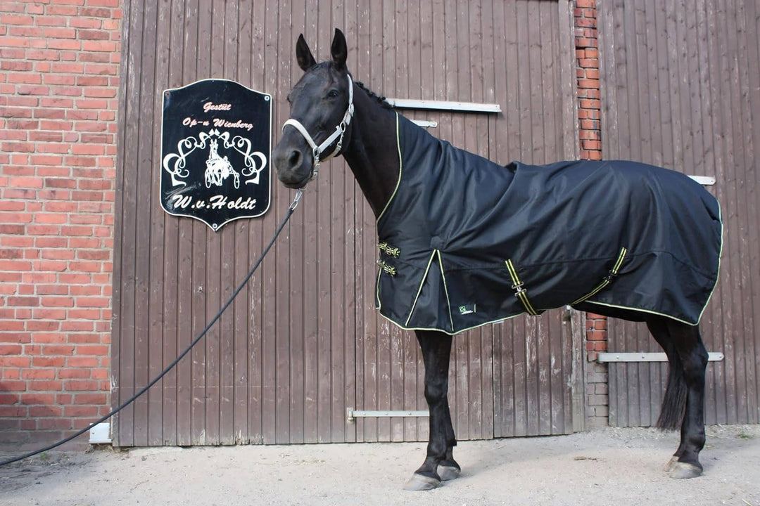 time4horses High Neck Thermodecke Pferdedecke Winterdecke Outdoordecke 100gr. 1200Denir 135 cm, 135