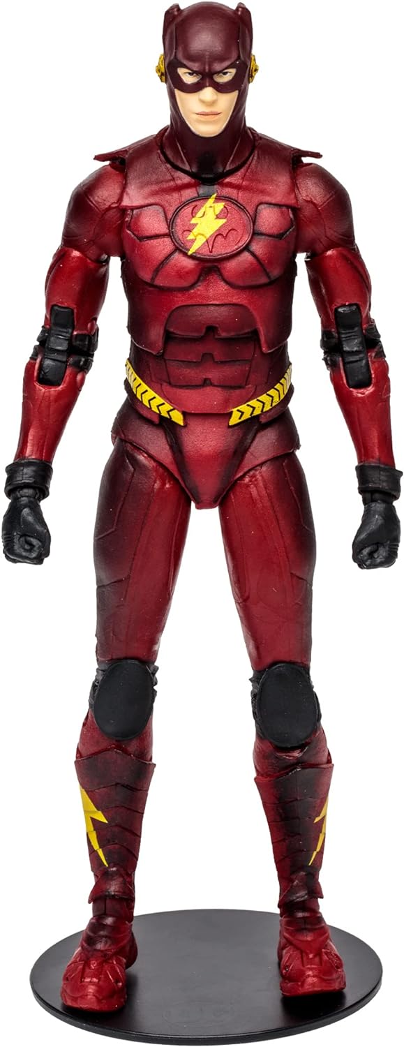BANDAI - McFarlane Actionfigur DC Film The Flash, Batman-Anzug, Mehrfarbig, TM15516 Flash Batman-Kos