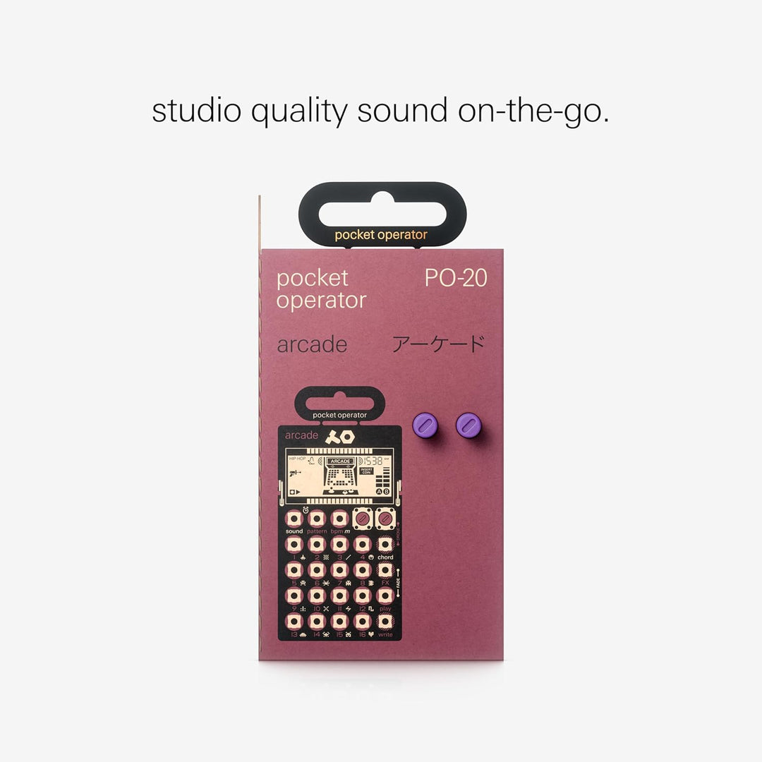 Teenage Engineering PO-20 arcade Synthesizer und Sequencer (Pocket Operator mit 16 Chords, LCD Displ