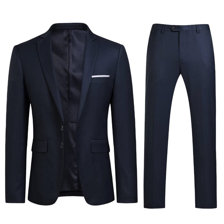 YOUTHUP Herren Anzug 2 Teilig Anzüge Modern Slim Fit Herrenanzug für Business Hochzeit Sakko Hose S