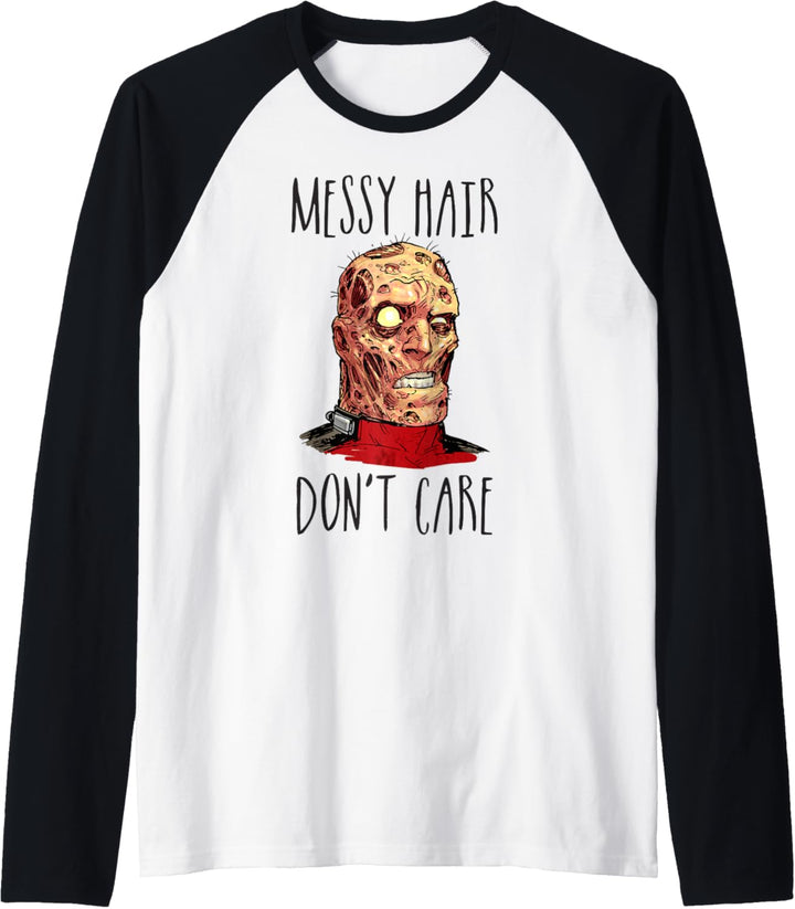 Marvel Deadpool Messy Hair Don't Care Raglan