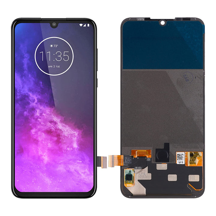 SwarKing AMOLED kompatibel mit Motorola One Zoom LCD Display Touch Screen Digitizer (Schwarz ohne Ra