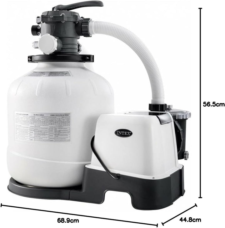 Intex Krystal Clear Sand Filter Pump - Poolreinigung - Sandfilteranlage - 8m³ - 220-240V (W/RCD) 2,2