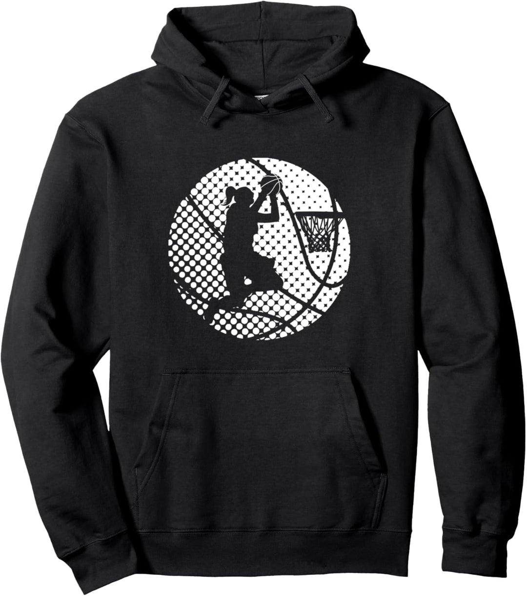 Basketball Girl Game Coach Court Sport Souvenir Pullover Hoodie
