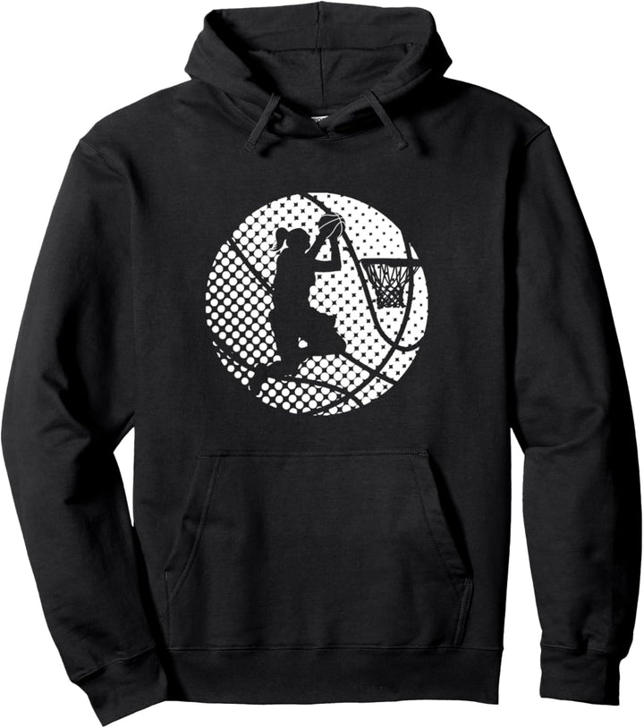 Basketball Girl Game Coach Court Sport Souvenir Pullover Hoodie