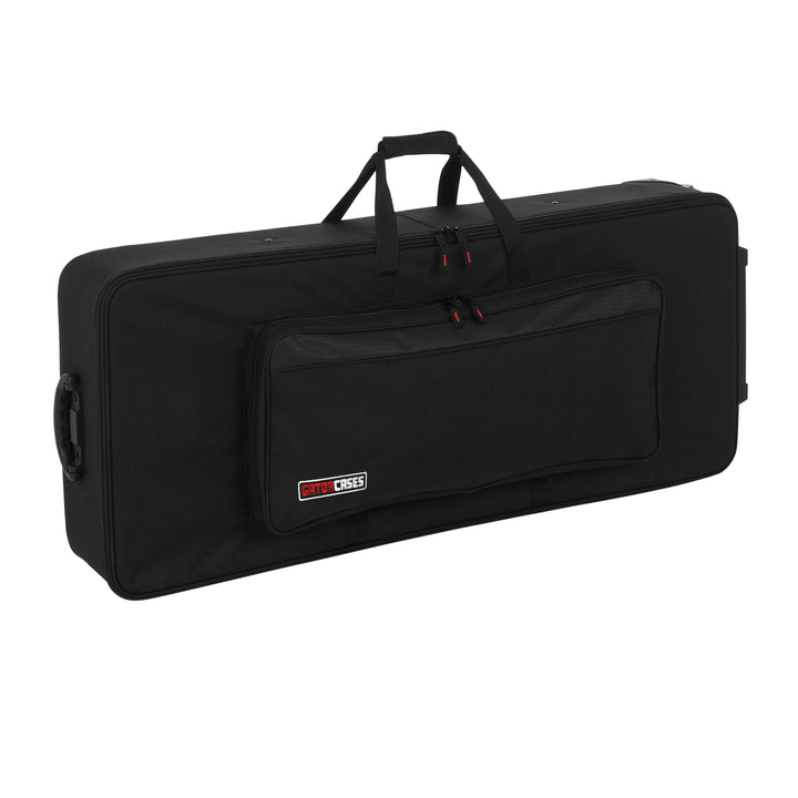 Gator Cases Lightweight Keyboard Case mit Ziehgriff und Rollen; passend für Standard 61 Note Keyboar
