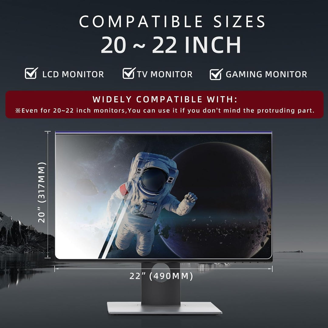 HaruYo 20-22 Zoll Hängende Blickschutzfilter Blickschutzfolie für 20/21,5/22 Zoll Monitor, Privacy P