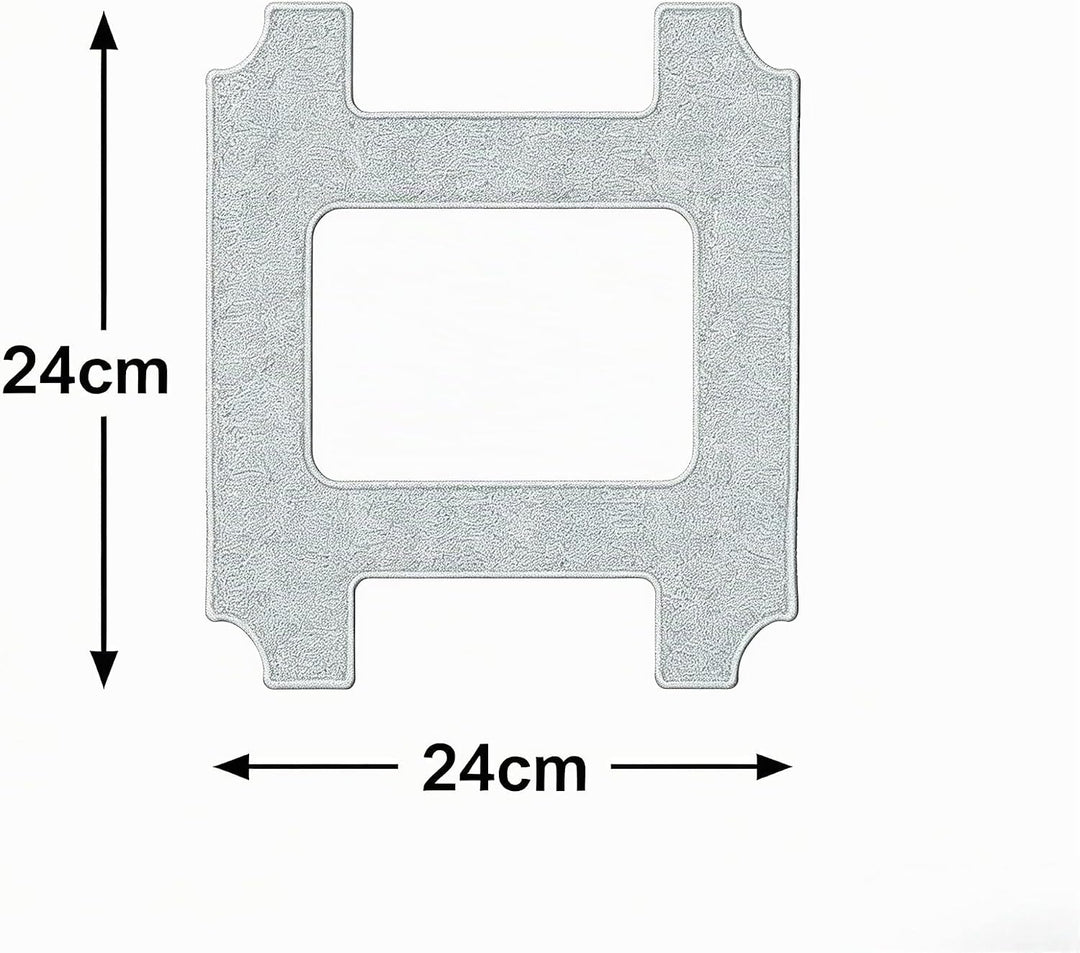 Lubluelu Mikrofaser Reinigungspads 24×24 cm 4er Set für CH00 CH01 CHYW201 CHYW200 Fensterputzroboter