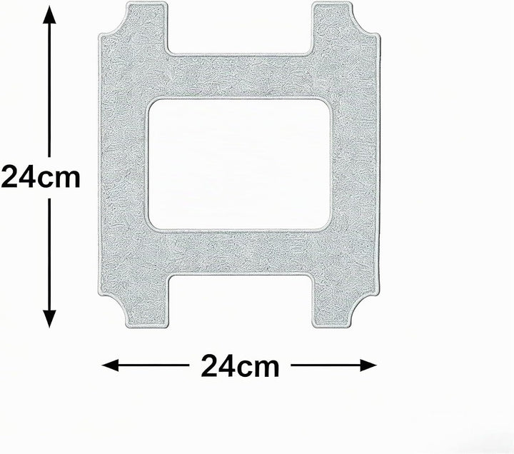 Lubluelu Mikrofaser Reinigungspads 24×24 cm 4er Set für CH00 CH01 CHYW201 CHYW200 Fensterputzroboter