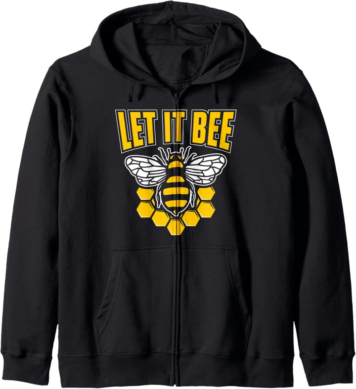 Lassen Sie es Biene lustige Bienenbekleidung Kapuzenjacke
