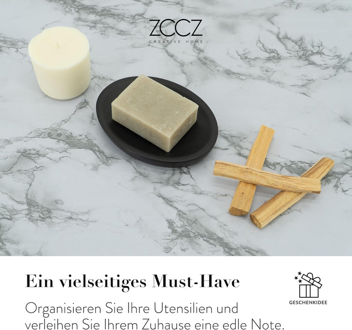 zccz Badezimmer-Accessoires-Set, 4-teilig, Marmormuster, Badezimmerzubehör-Set mit Seifenspender, Za