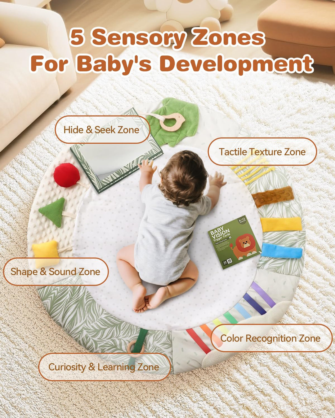 Promise Babe Spielbogen Baby Holz Baby Spielmatte Spielbogen Holz Gym 6 Interaktive Sensorik Spielze