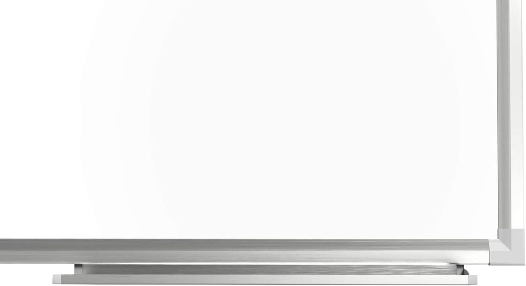 ALLboards Magnetisches Whiteboard 100x80cm Magnettafel mit Aluminiumrahmen und Stifteablage, Weiss M