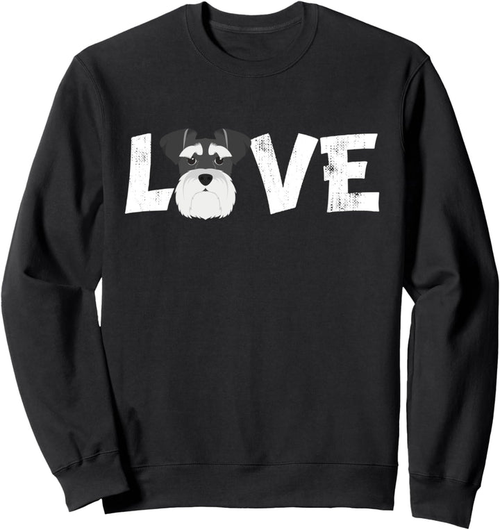 Liebe Zwergschnauzer Mama Lustige Zwergschnauzer Sweatshirt