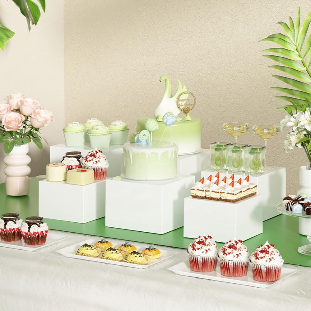 6 Stück Tortenständer Cube, Cupcake Ständer, Buffet Ständer Hohlen Böden, Wiederverwendbar Etagere W