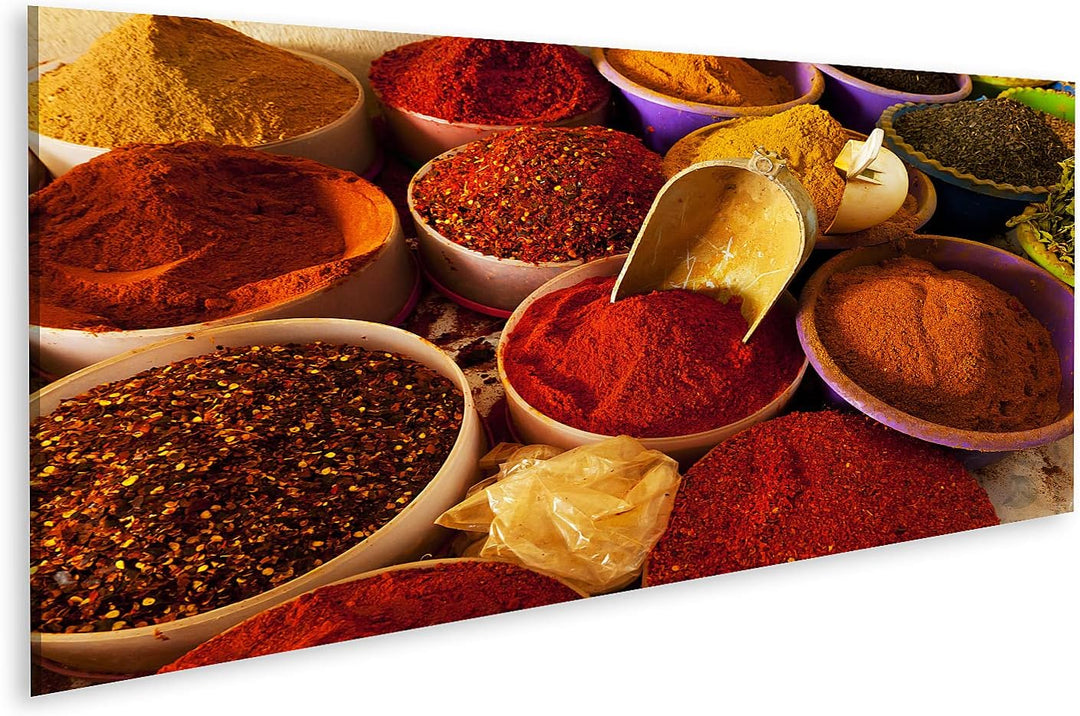 islandburner Bild auf Leinwand Orientalische Gewürzen In Schalen Bilder Wandbilder Poster Leinwand 1