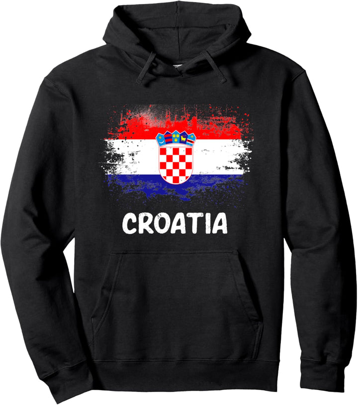Kroatien Flagge Croatia Fahne Fan Pullover Hoodie