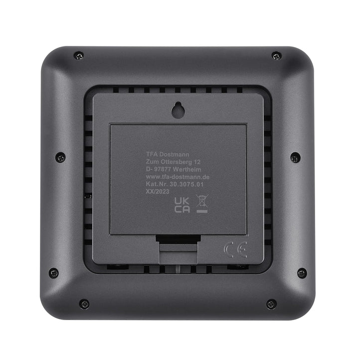 TFA Dostmann Thermo-Hygrometer mit 3 Sendern Klima@Home2, 30.3075.01, Temperatur/Luftfeuchtigkeit in