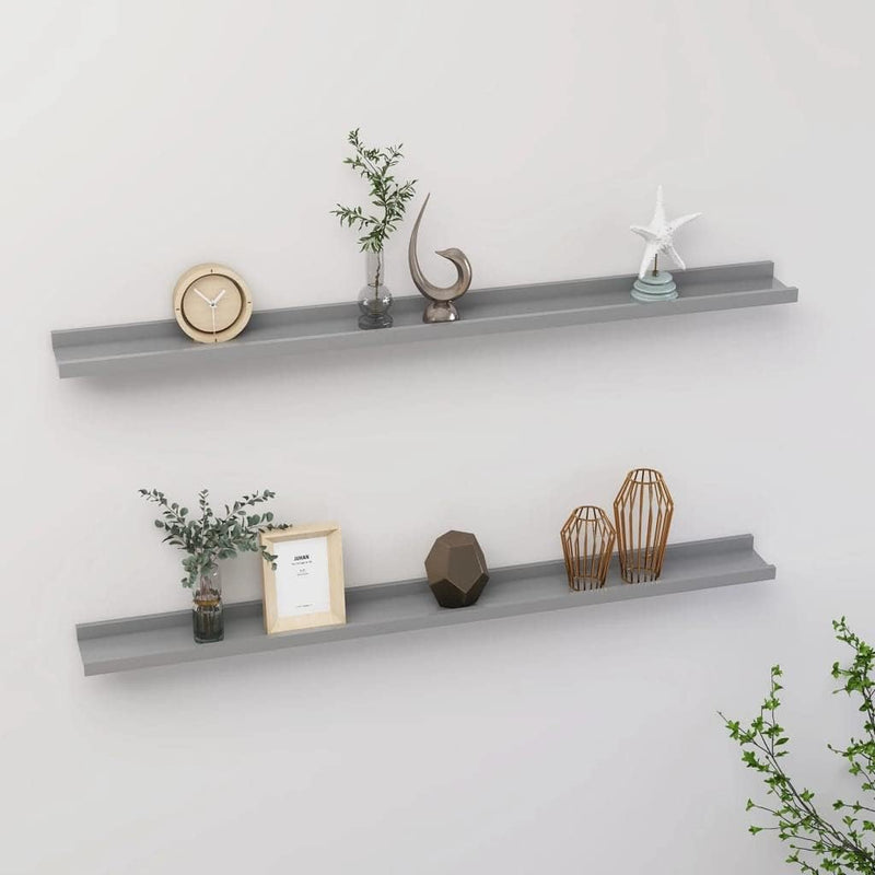 homiuse Wandregal Grau2 STK. Wandregal Holz Wand BüCherregal Wandregal KüChe KüChenregal Wand Regale
