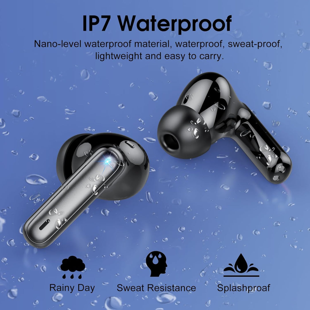 Bluetooth Kopfhörer, In Ear Kopfhörer Kabellos Bluetooth 5.4 mit 4 ENC Noise Cancelling Mics, 2025 K