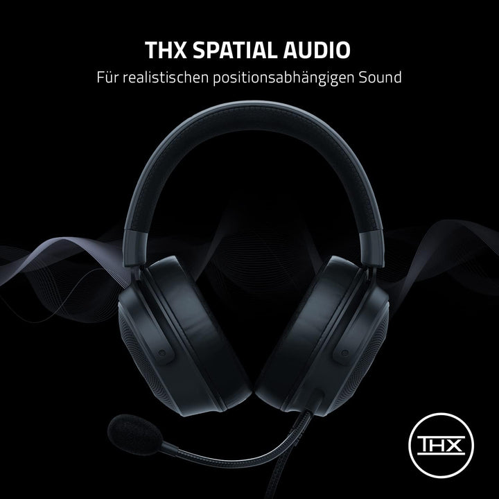 Razer Kraken V3 - Kabelgebundenes USB Gaming Headset Chroma RGB (Triforce 50mm Treiber, THX Spatial