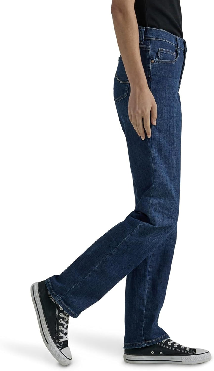 Lee Damen Petite Relaxed Fit Straight Leg Jeans M Authentische Nordische, M Authentische Nordische