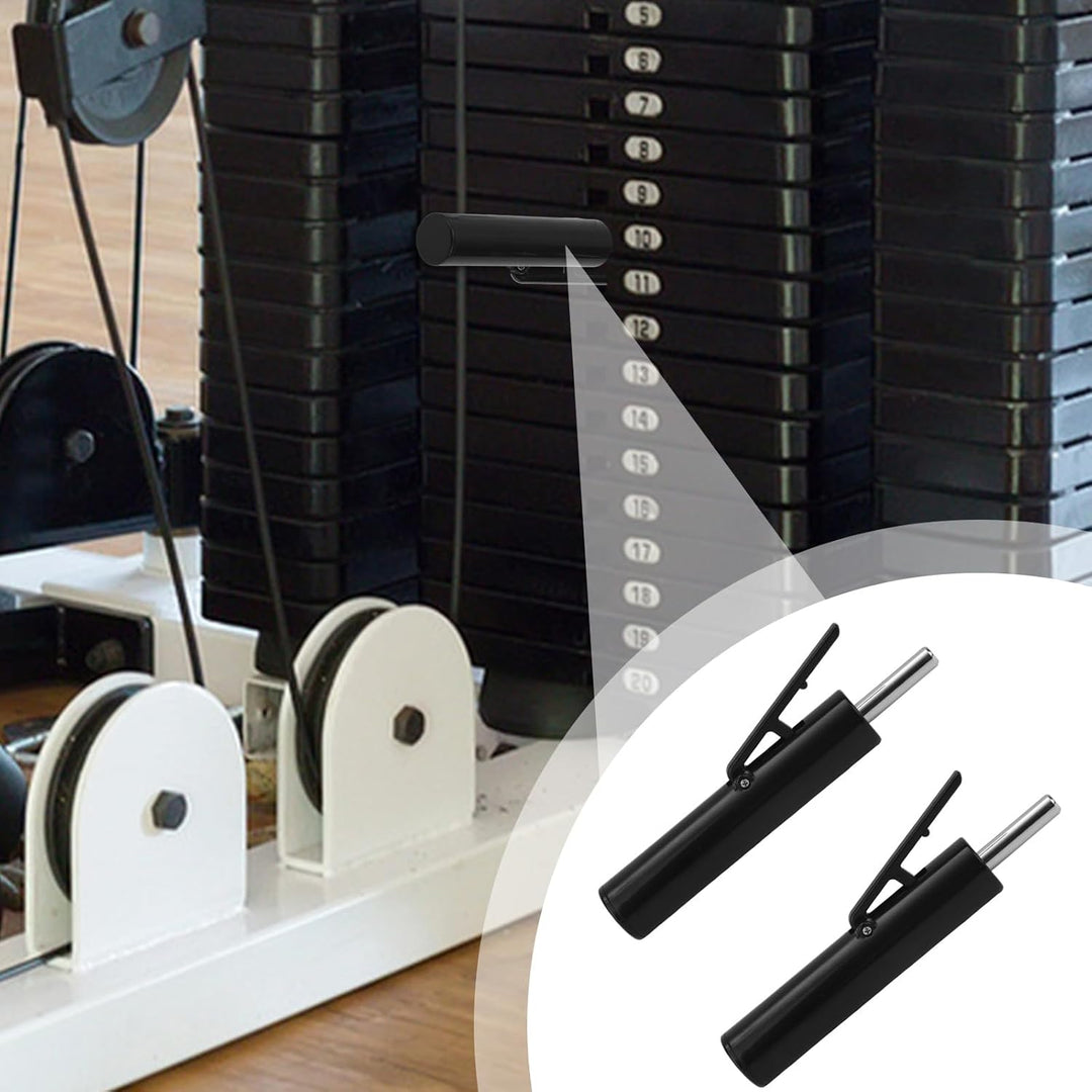 2 Gewichtsstapelstifte, Durchmesser Schwarze Drop Set Stifte für Fitnessstudio Trainingsgeräteaufsät