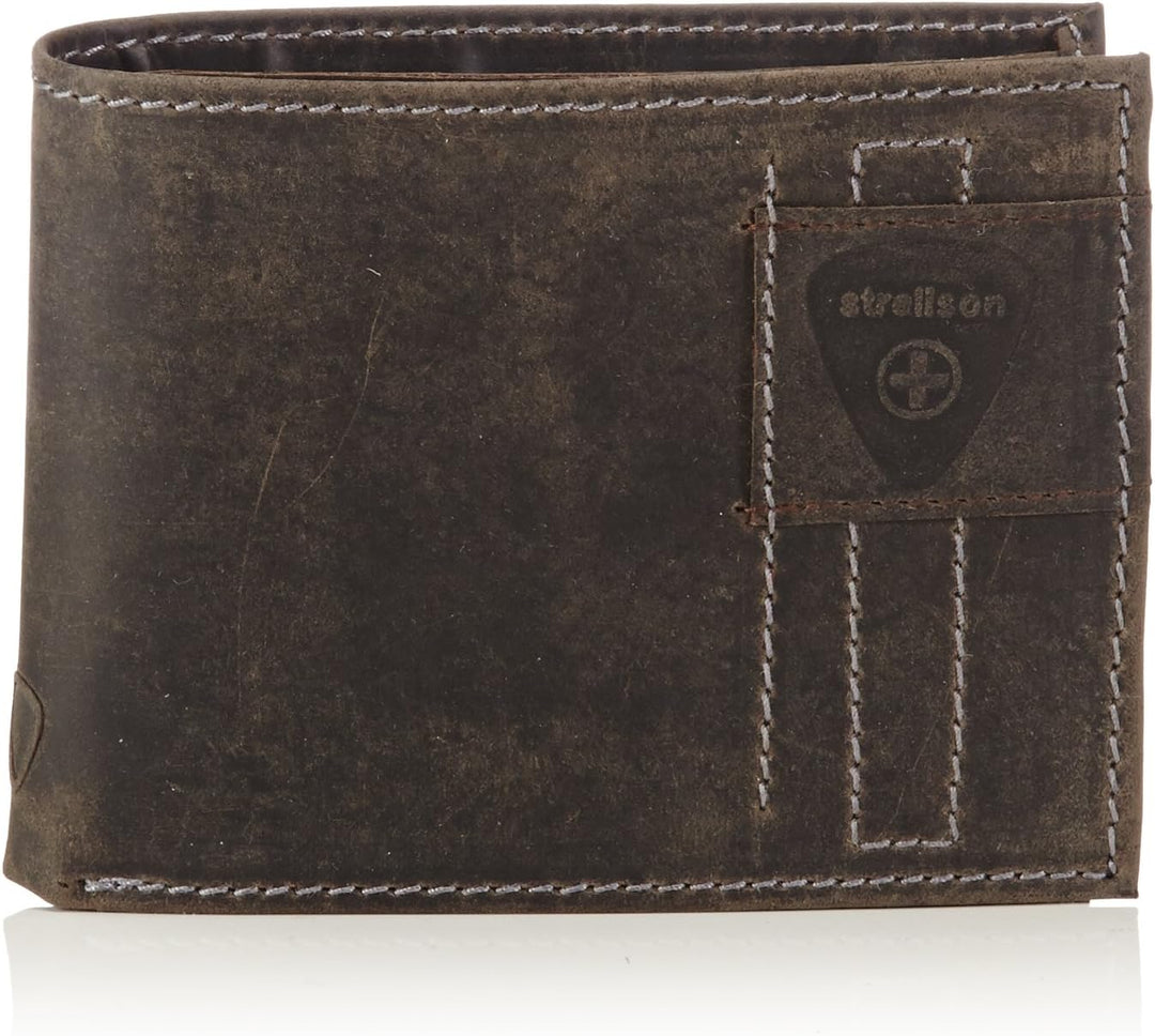 Strellson Richmond Billfold H6 4010001306 Herren Geldbörsen 10x12x1 cm (B x H x T),Braun (Dark Brown