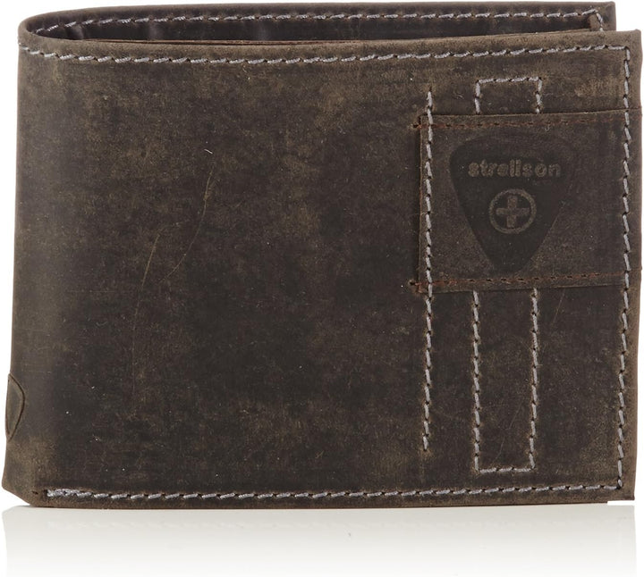 Strellson Richmond Billfold H6 4010001306 Herren Geldbörsen 10x12x1 cm (B x H x T),Braun (Dark Brown