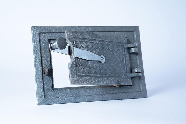 Euro Sezam - Ofentür aus Gusseisen - Massive dicke Ofentür - Pizzaofentür - DZ067 - Einzeltür mit Tü